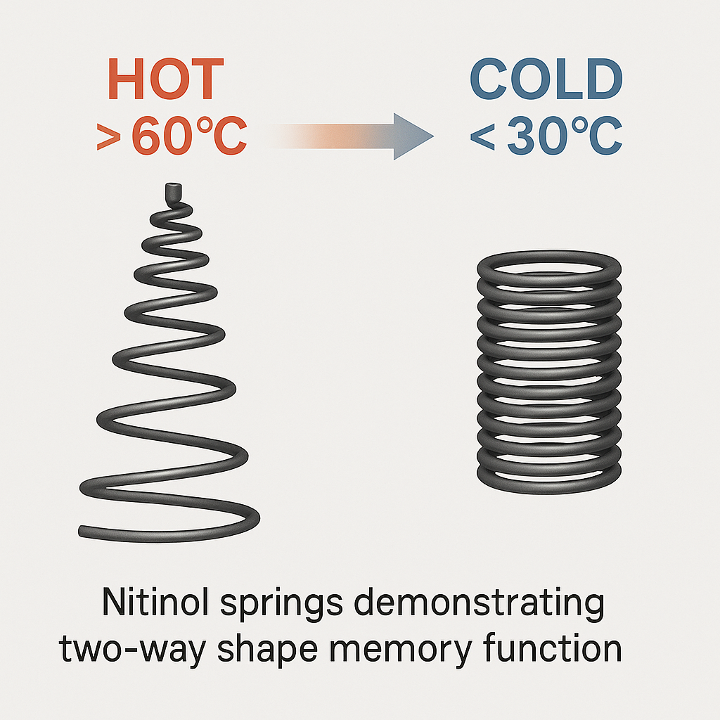 The spring returns to its original shape after significant deformation.