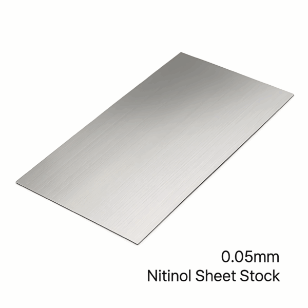 Ultra-thin 0.05mm nitinol sheet stock – precision smart metal sheet for medical and aerospace use