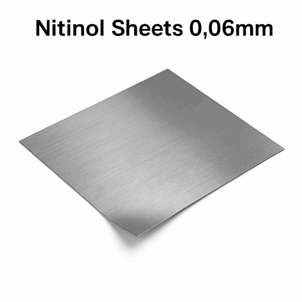ultra-thin 0.06mm nitinol sheets with shape memory effect